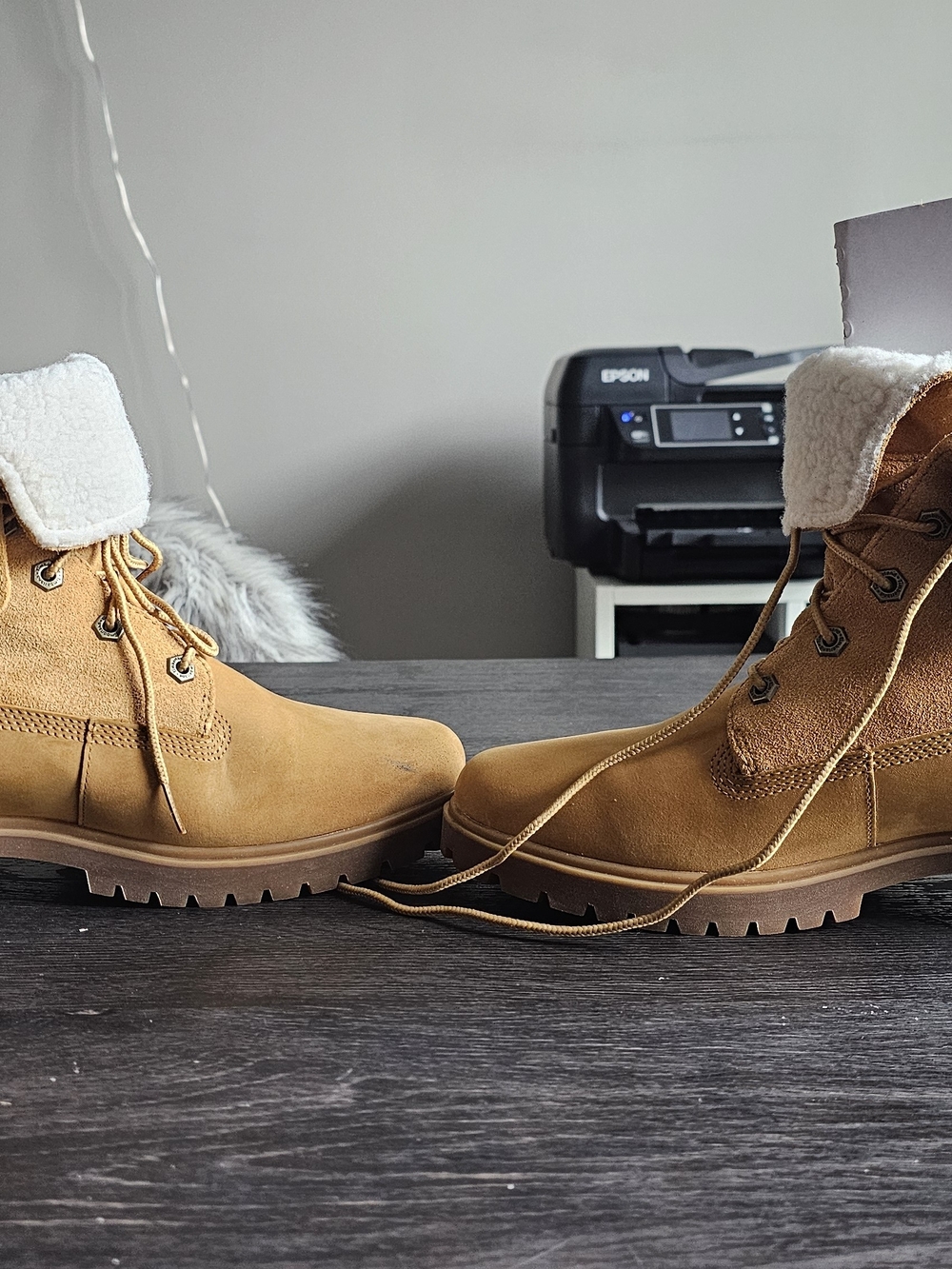 Timberland Wheat Tan Combat Moto Boots - Picture 4 of 8